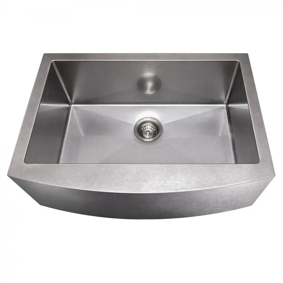 ZLINE 30" Undermount Single Bowl Apron Sink Stainless Steel, SAS-30S by Farmhouse Kitchen and Bath