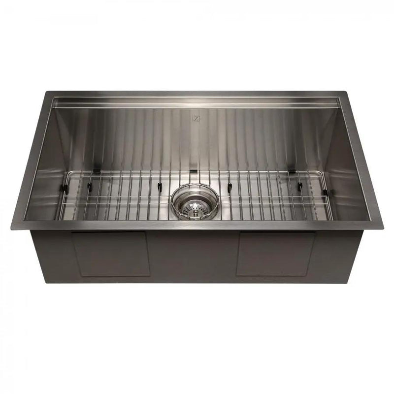 ZLINE 30" Undermount Single Bowl Ledge Sink Stainless Steel, SLS-30 by Farmhouse Kitchen and Bath