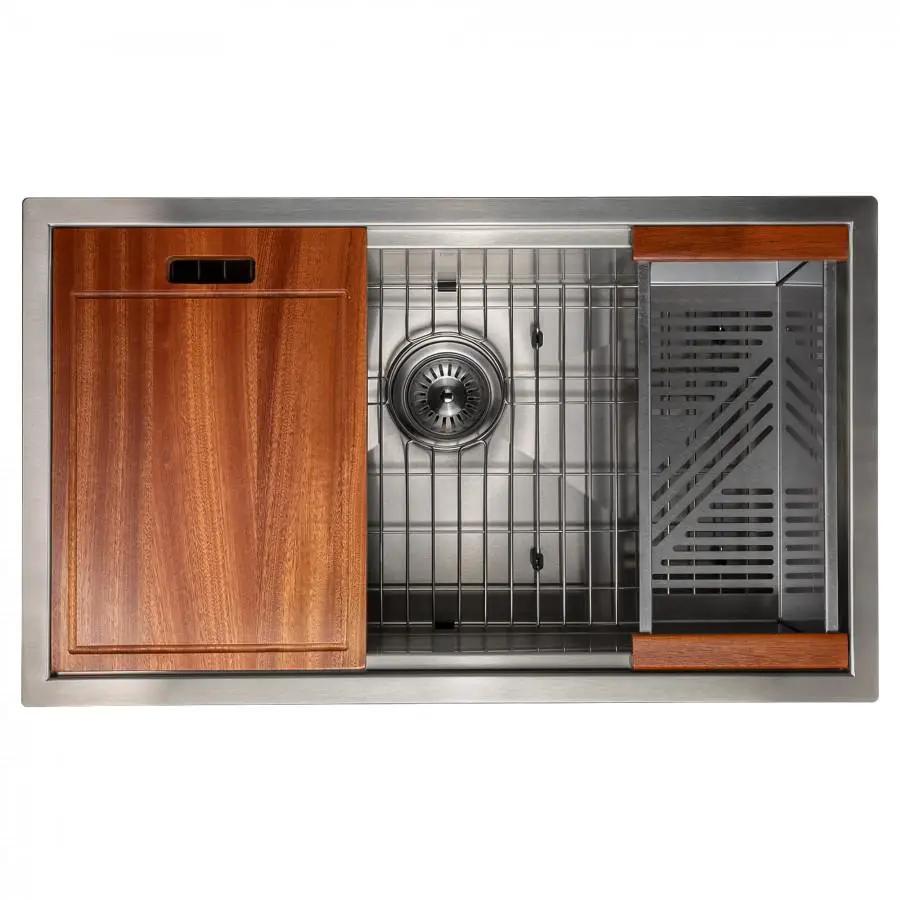ZLINE 30" Undermount Single Bowl Ledge Sink Stainless Steel, SLS-30 by Farmhouse Kitchen and Bath