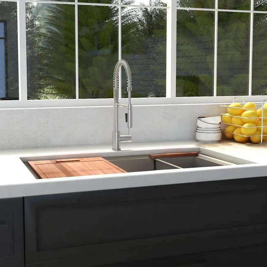 ZLINE 30" Undermount Single Bowl Ledge Sink Stainless Steel, SLS-30 by Farmhouse Kitchen and Bath