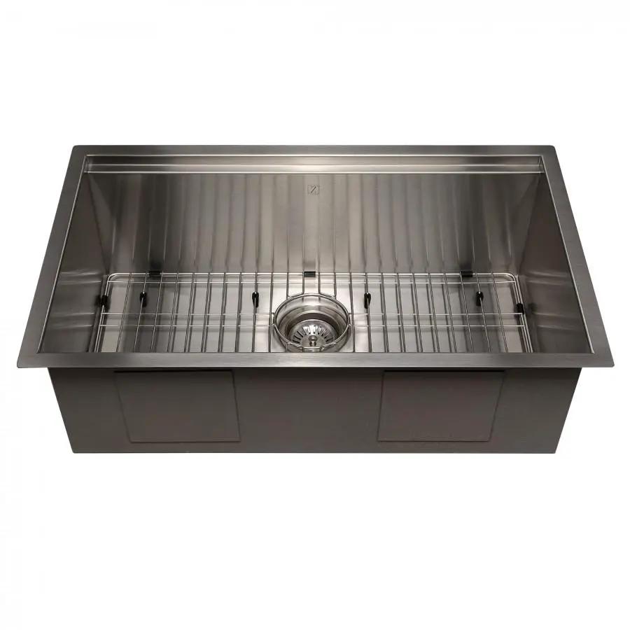 ZLINE 30" Undermount Single Bowl Ledge Sink Stainless Steel, SLS-30S by Farmhouse Kitchen and Bath