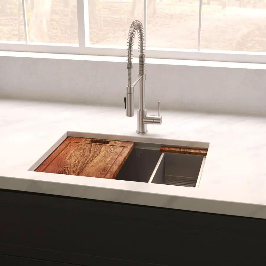 ZLINE 30" Undermount Single Bowl Ledge Sink Stainless Steel, SLS-30S by Farmhouse Kitchen and Bath