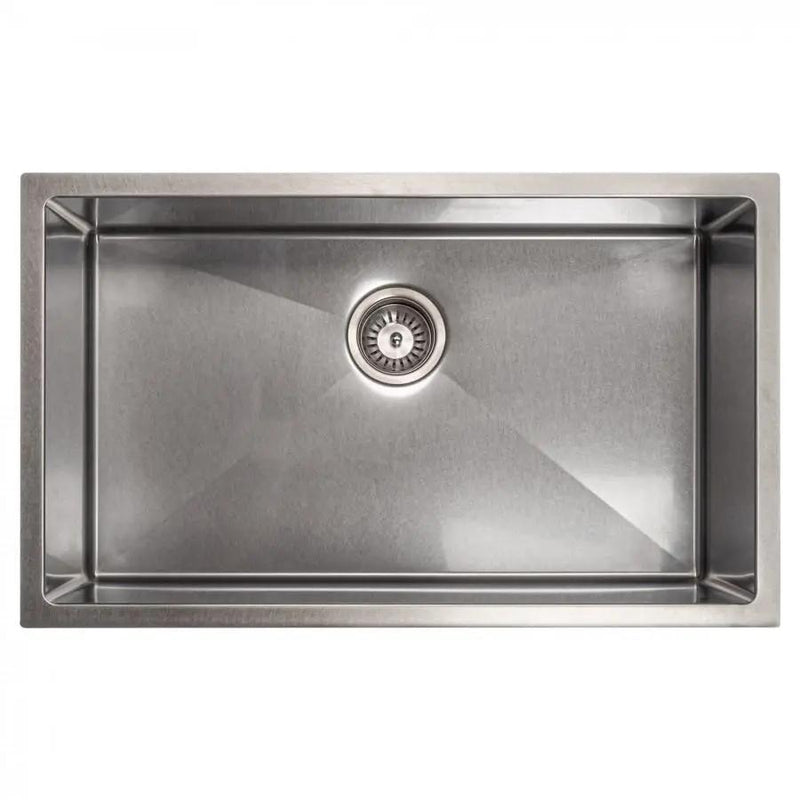 ZLINE 30" Undermount Single Bowl Sink DuraSnow Stainless Steel, SRS-30S by Farmhouse Kitchen and Bath