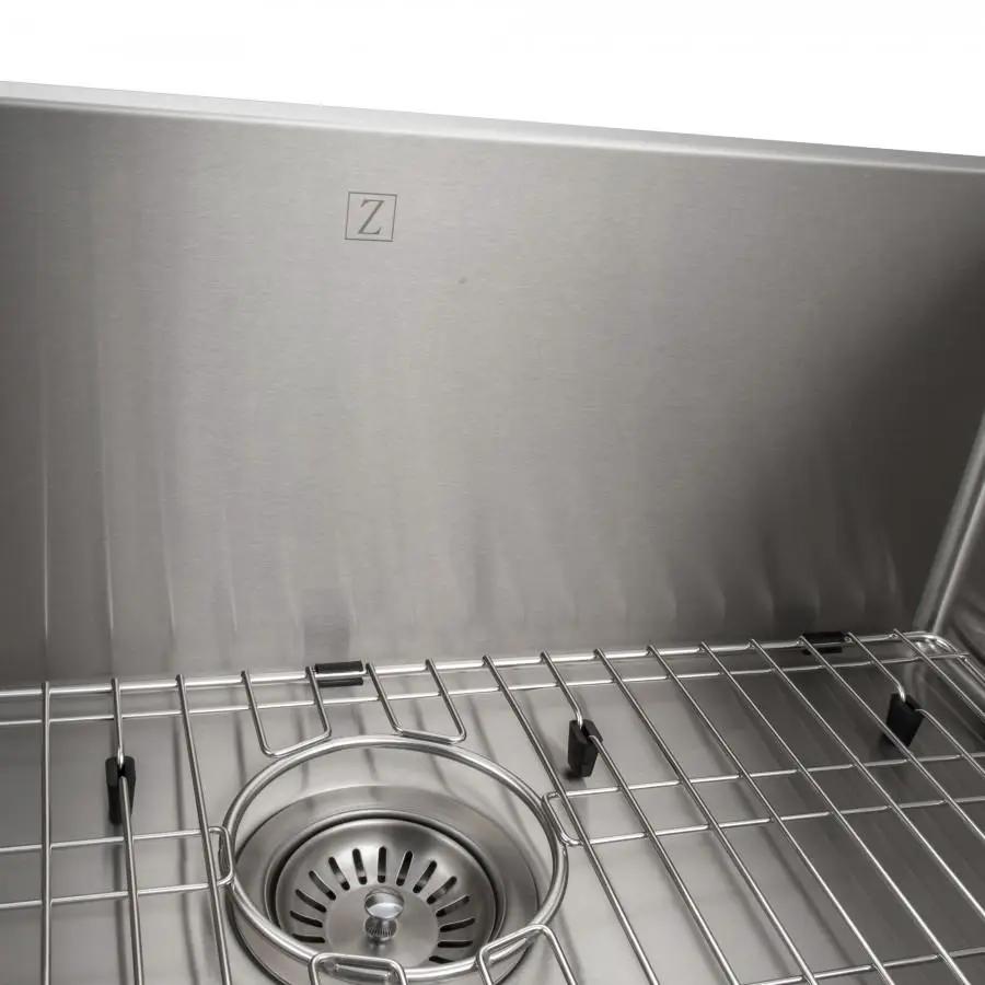 ZLINE 30" Undermount Single Bowl Sink in Stainless Steel, SRS-30 by Farmhouse Kitchen and Bath