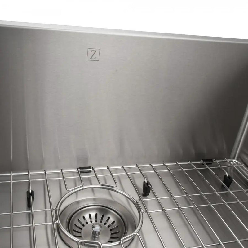 ZLINE 30" Undermount Single Bowl Sink in Stainless Steel, SRS-30 by Farmhouse Kitchen and Bath