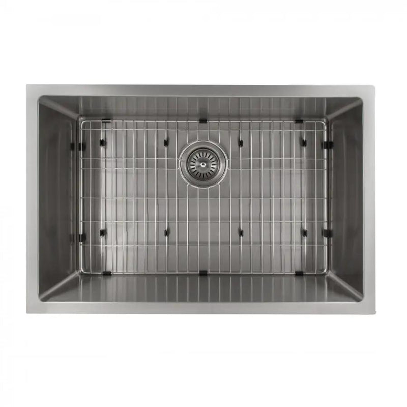 ZLINE 30" Undermount Single Bowl Sink in Stainless Steel, SRS-30 by Farmhouse Kitchen and Bath