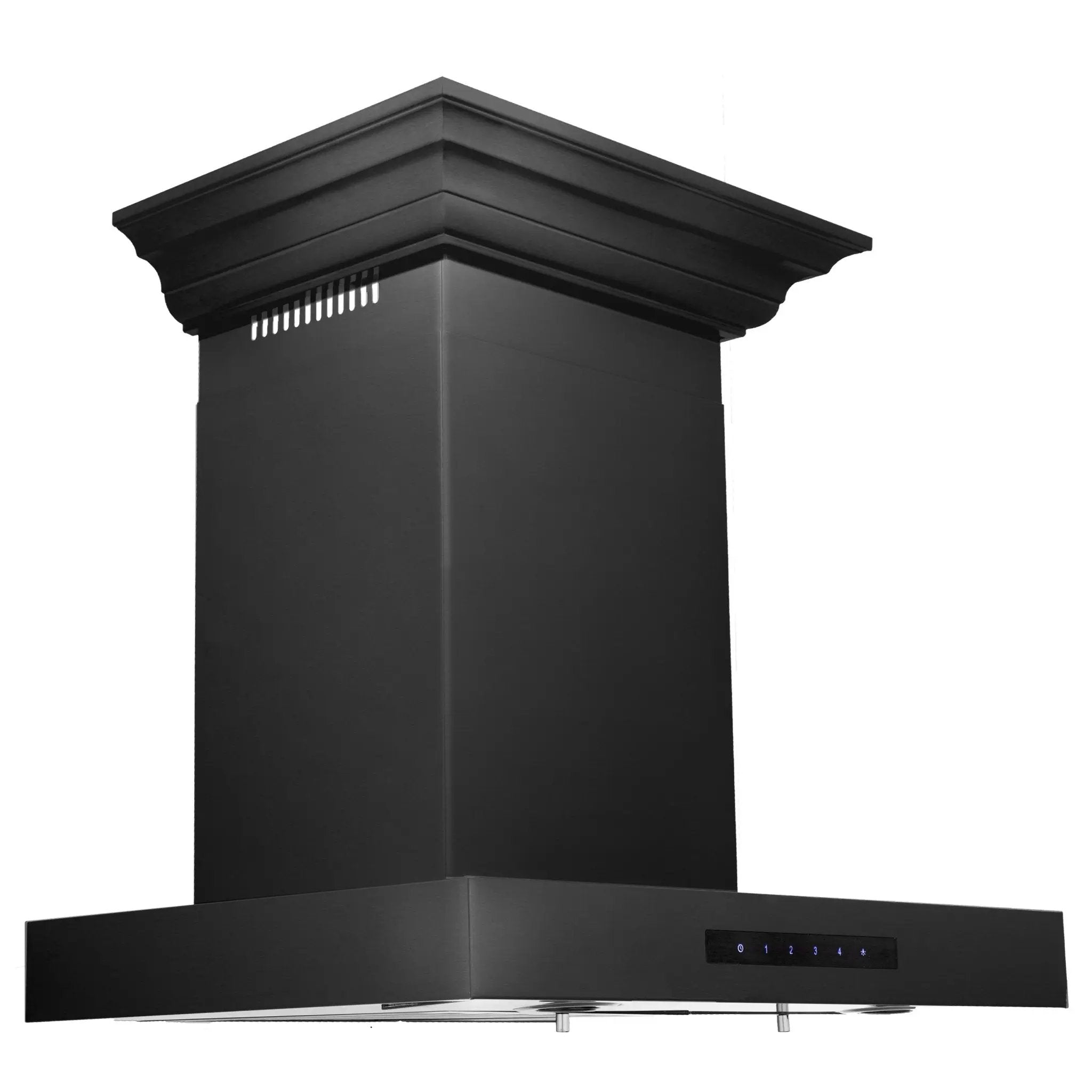 ZLINE 30" Wall Mount Range Hood, Black Stainless Steel, BSKENCRN-30 by Farmhouse Kitchen and Bath