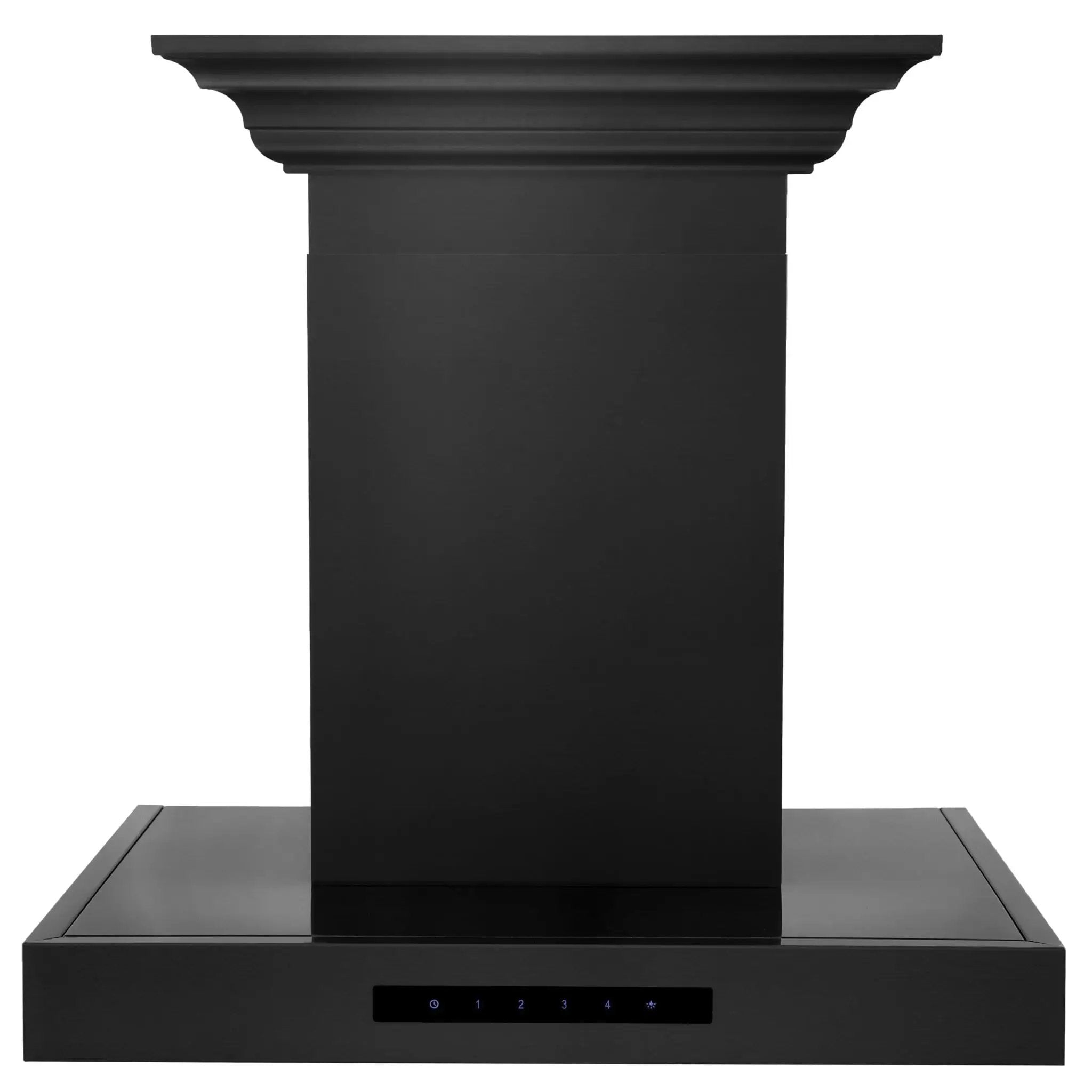 ZLINE 30" Wall Mount Range Hood, Black Stainless Steel, BSKENCRN-30 by Farmhouse Kitchen and Bath
