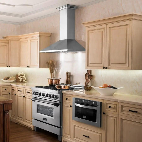 ZLINE 30" Wall Range Hood, Built-in CrownSound® Bluetooth Speakers, KL2CRN-BT-30, photo 2 of 12