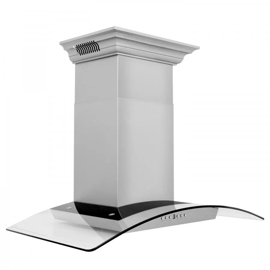 ZLINE 30" Wall Range Hood, Built-in CrownSound® Bluetooth Speakers, KZCRN-BT-30 by Farmhouse Kitchen and Bath