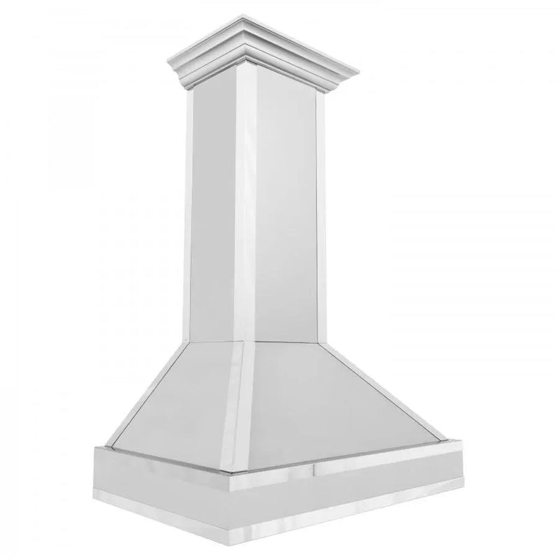 ZLINE 30" Wall Range Hood. DuraSnow Stainless, Mirror Accents, 655MR-30 by Farmhouse Kitchen and Bath