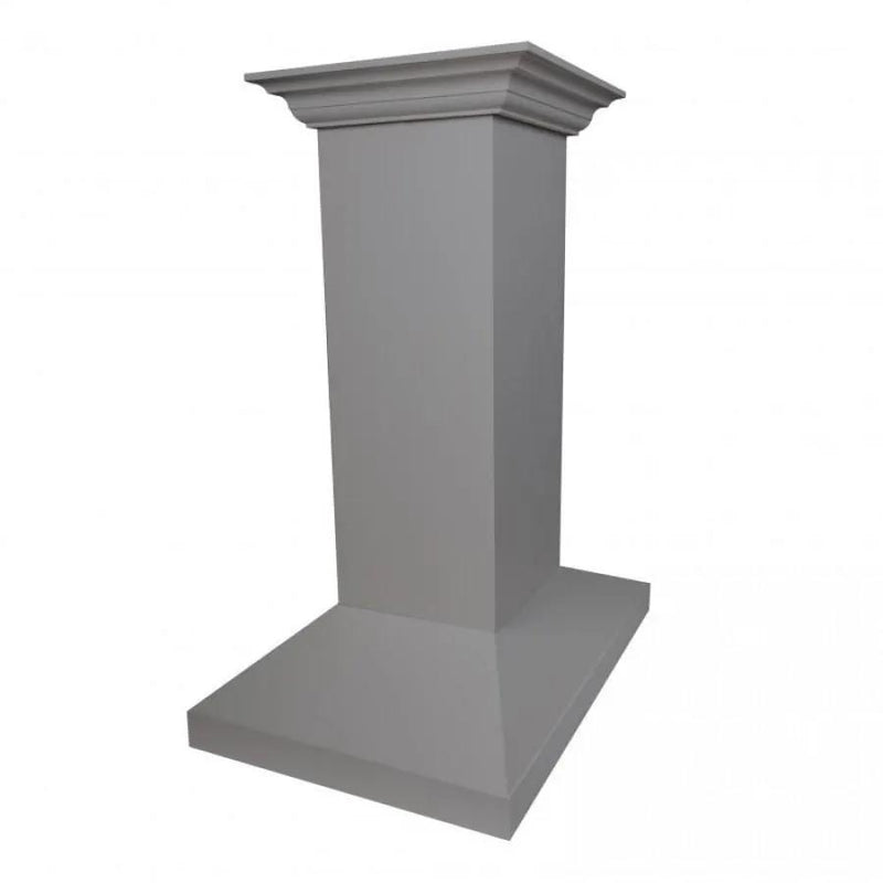 ZLINE 30" Wooden Island Mount Range Hood in Gray, KBiUU-RD-30 by Farmhouse Kitchen and Bath
