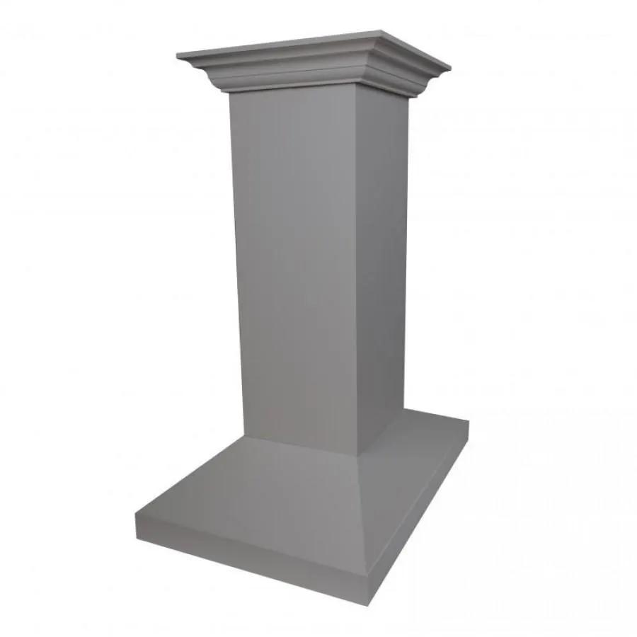 ZLINE 30" Wooden Island Mount Range Hood in Gray, KBiUU-RS-30-400 by Farmhouse Kitchen and Bath