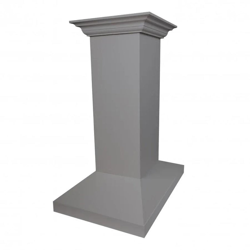 ZLINE 30" Wooden Island Range Hood in Gray, KBiUU-30 by Farmhouse Kitchen and Bath