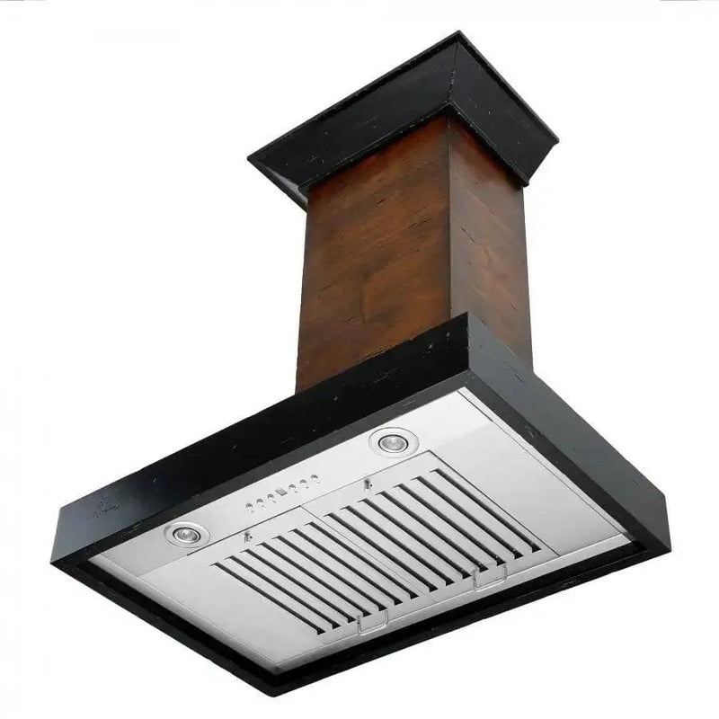 ZLINE 30" Wooden Wall Range Hood, Crown Molding KBAR-30 by Farmhouse Kitchen and Bath
