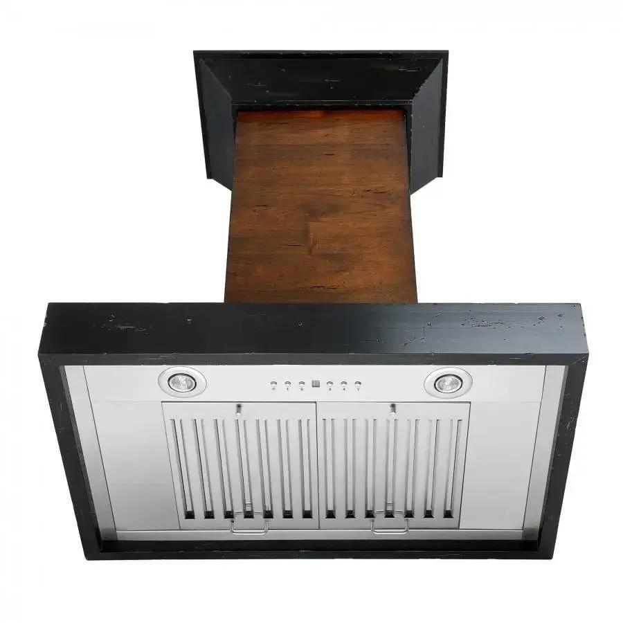 ZLINE 30" Wooden Wall Range Hood, Crown Molding KBAR-30 by Farmhouse Kitchen and Bath