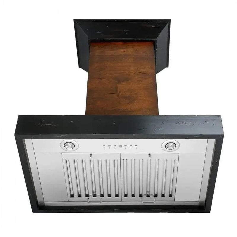 ZLINE 30" Wooden Wall Range Hood, Crown Molding KBAR-30 by Farmhouse Kitchen and Bath
