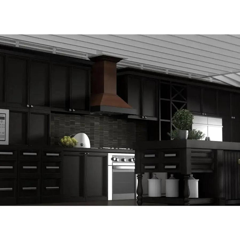 ZLINE 30" Wooden Wall Range Hood, Crown Molding KBAR-30 by Farmhouse Kitchen and Bath