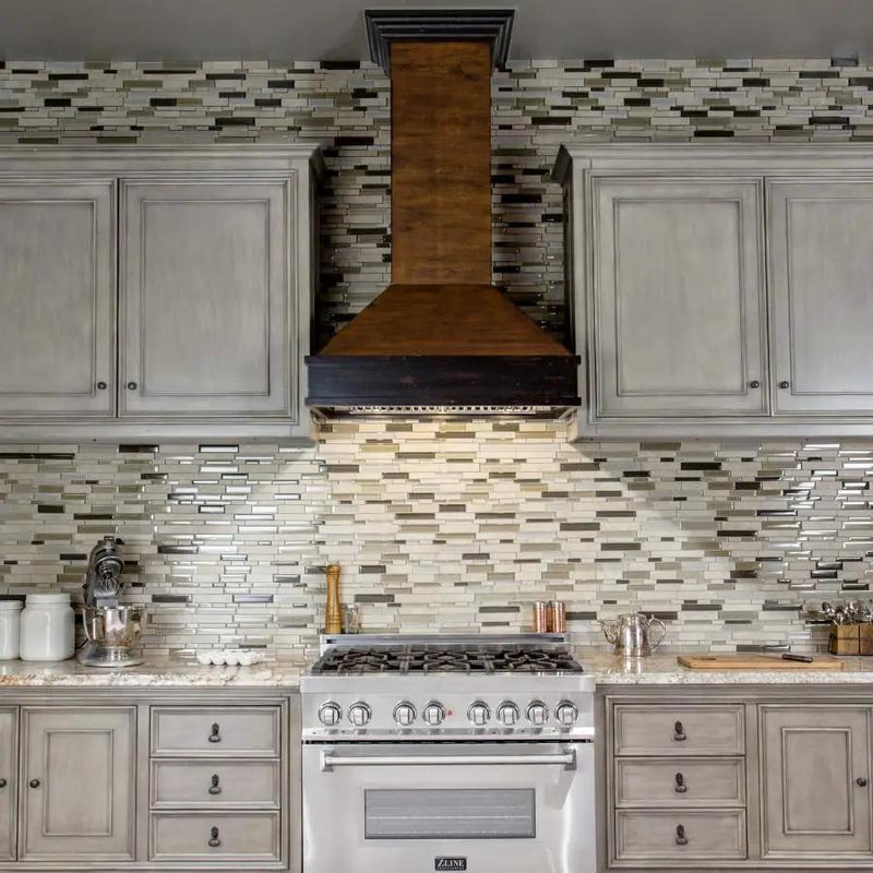 ZLINE 30" Wooden Wall Range Hood, Hamilton, Remote Motor, 329AH-RD-30 by Farmhouse Kitchen and Bath