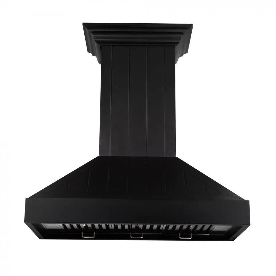 ZLINE 30" Wooden Wall Range Hood in Black - KPCC-30 by Farmhouse Kitchen and Bath