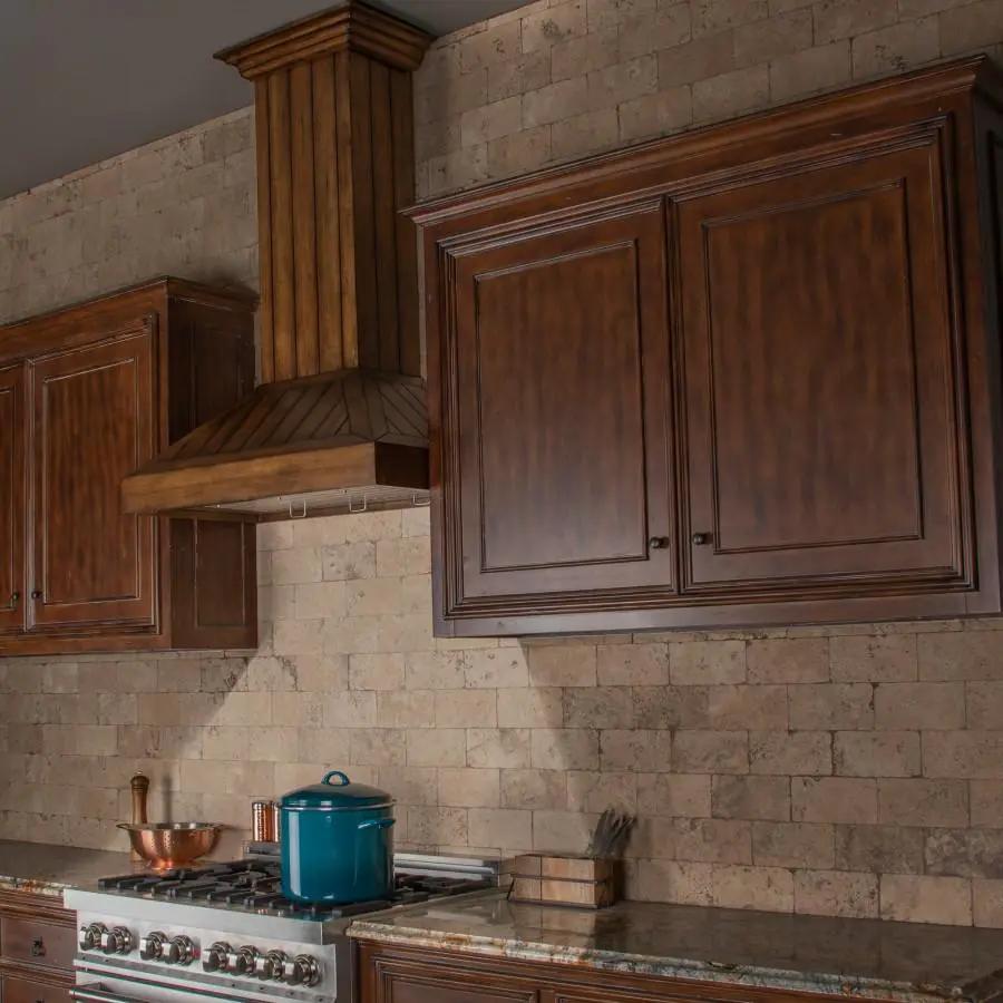 ZLINE 30" Wooden Wall Range Hood, Rustic Light, KPLL-30 by Farmhouse Kitchen and Bath