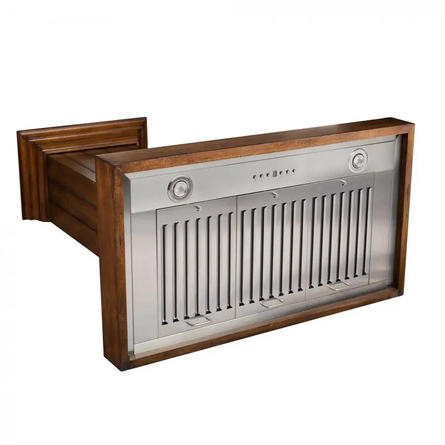 ZLINE 30" Wooden Wall Range Hood, Rustic Light, KPLL-30 by Farmhouse Kitchen and Bath