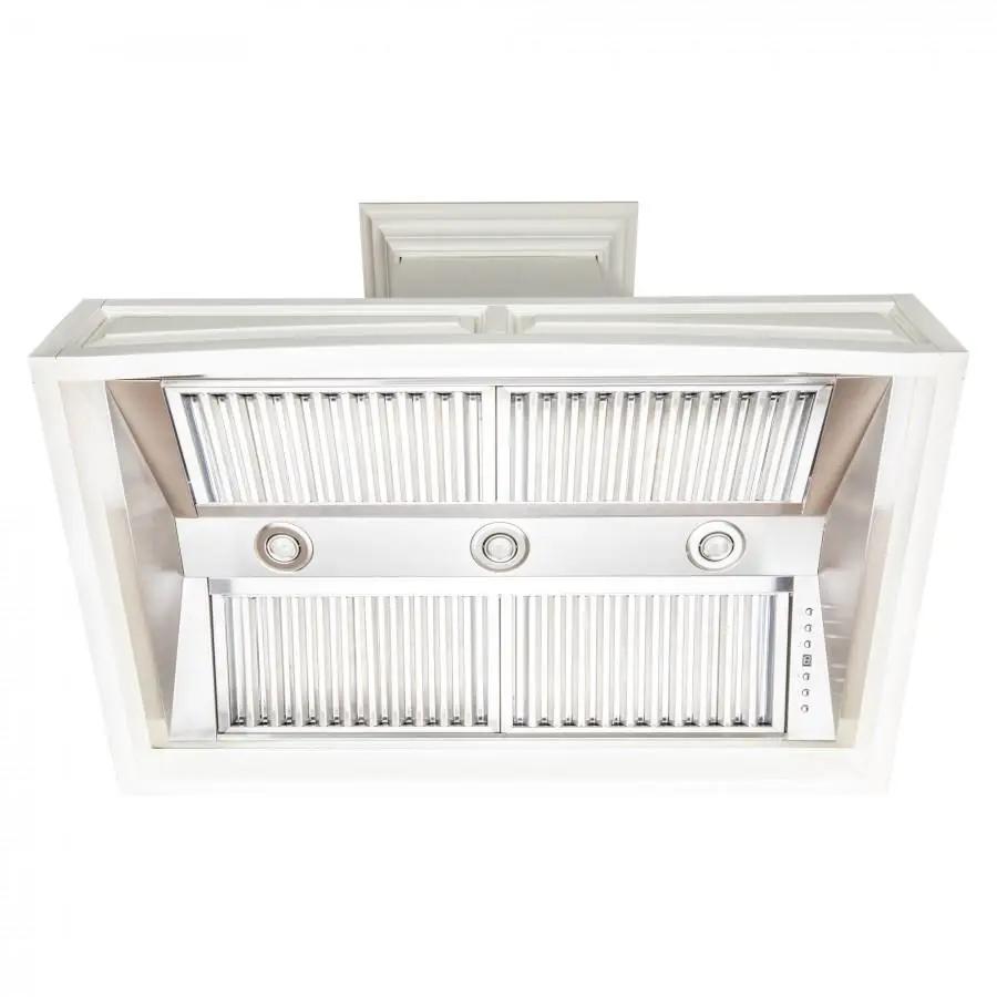 ZLINE 30" Wooden Wall Range Hood with Crown Molding, 321TT-30 by Farmhouse Kitchen and Bath