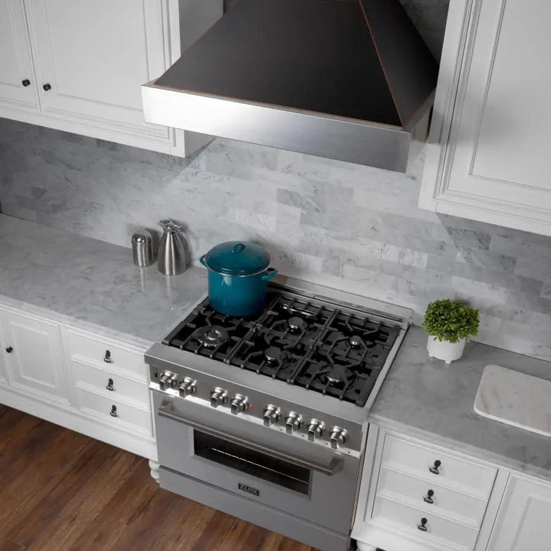ZLINE 30" ZLINE DuraSnow Wall Range Hood, Oil Rubbed Shell, 8654ORB-30 by Farmhouse Kitchen and Bath