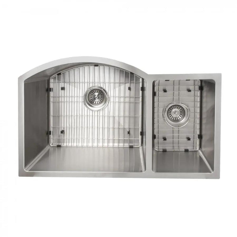 ZLINE 33" Undermount Double Bowl Sink in Stainless Steel, SC70D-33 by Farmhouse Kitchen and Bath