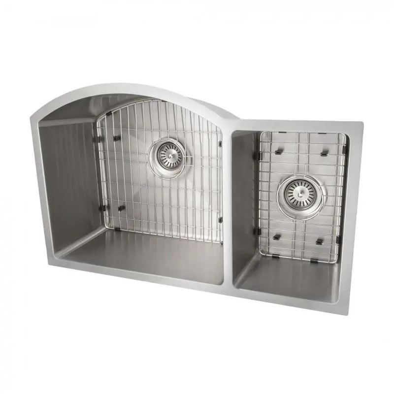 ZLINE 33" Undermount Double Bowl Sink in Stainless Steel, SC70D-33 by Farmhouse Kitchen and Bath