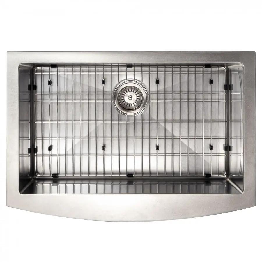 ZLINE 33" Undermount Single Bowl Apron Sink Stainless Steel, SAS-33S by Farmhouse Kitchen and Bath