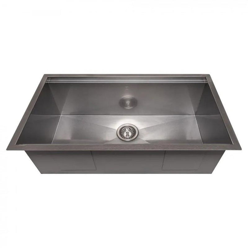 ZLINE 33" Undermount Single Bowl Ledge Sink Stainless Steel, SLS-33S by Farmhouse Kitchen and Bath