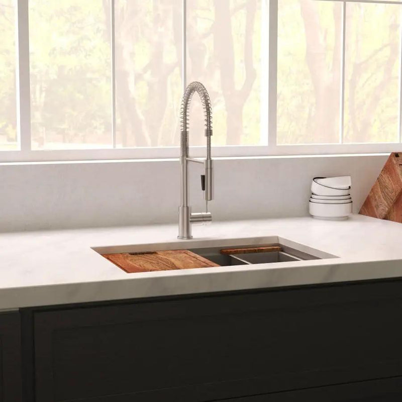 ZLINE 33" Undermount Single Bowl Ledge Sink Stainless Steel, SLS-33S by Farmhouse Kitchen and Bath