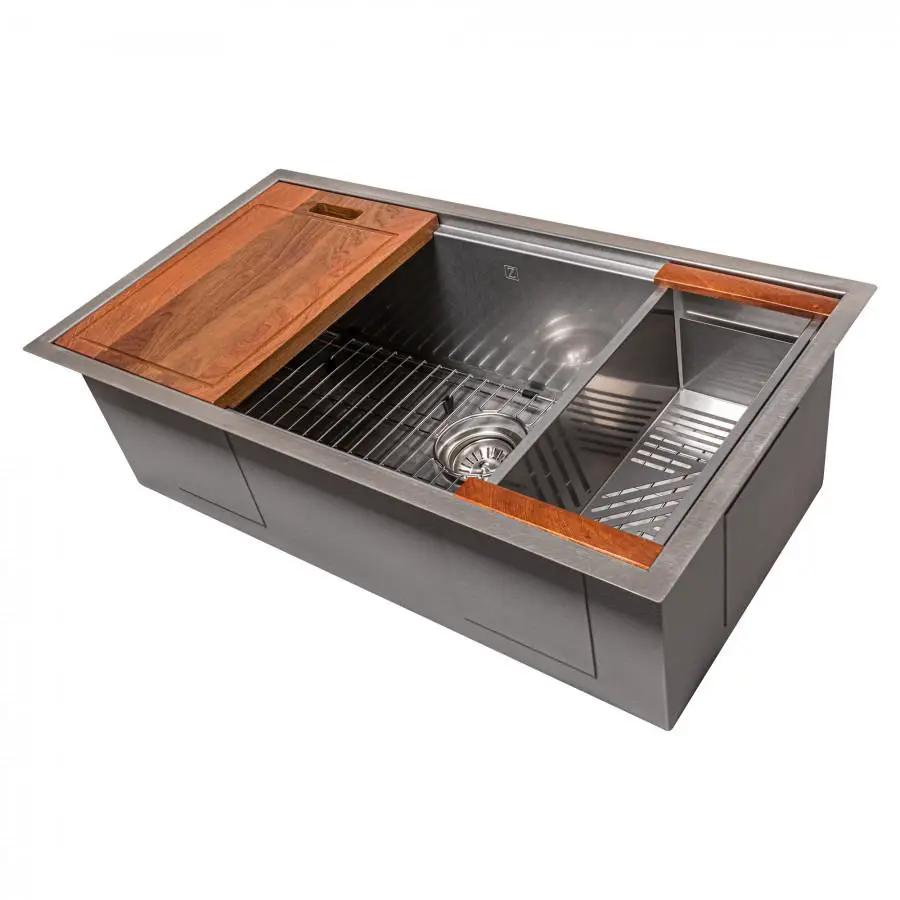 ZLINE 33" Undermount Single Bowl Ledge Sink Stainless Steel, SLS-33S by Farmhouse Kitchen and Bath