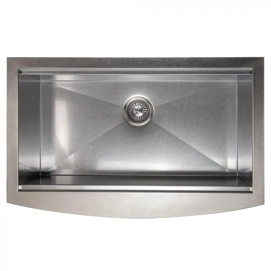 ZLINE 33" Undermount Single Bowl Ledge Sink Stainless Steel, SLSAP-33 by Farmhouse Kitchen and Bath