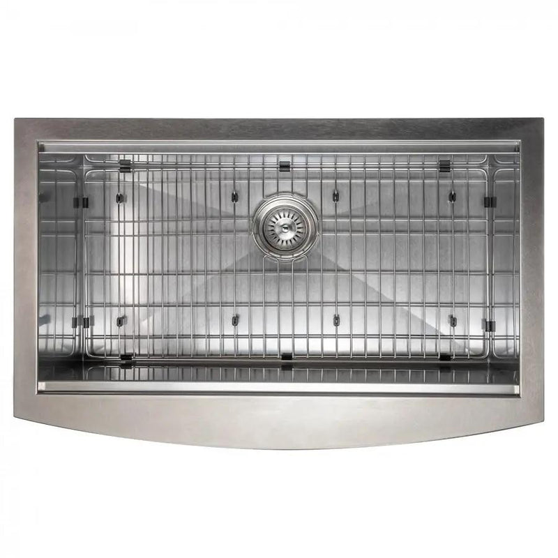 ZLINE 33" Undermount Single Bowl Ledge Sink Stainless Steel, SLSAP-33S by Farmhouse Kitchen and Bath