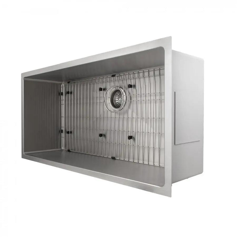 ZLINE 33" Undermount Single Bowl Sink in Stainless Steel, SRS-33 by Farmhouse Kitchen and Bath