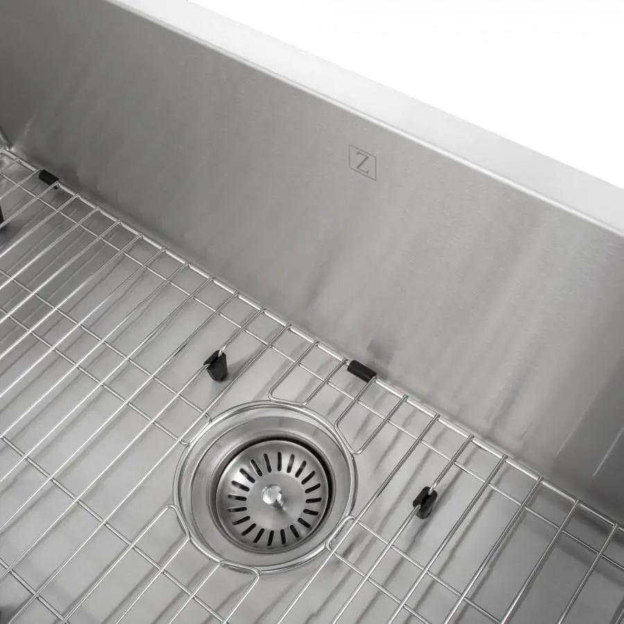 ZLINE 33" Undermount Single Bowl Sink in Stainless Steel, SRS-33 by Farmhouse Kitchen and Bath