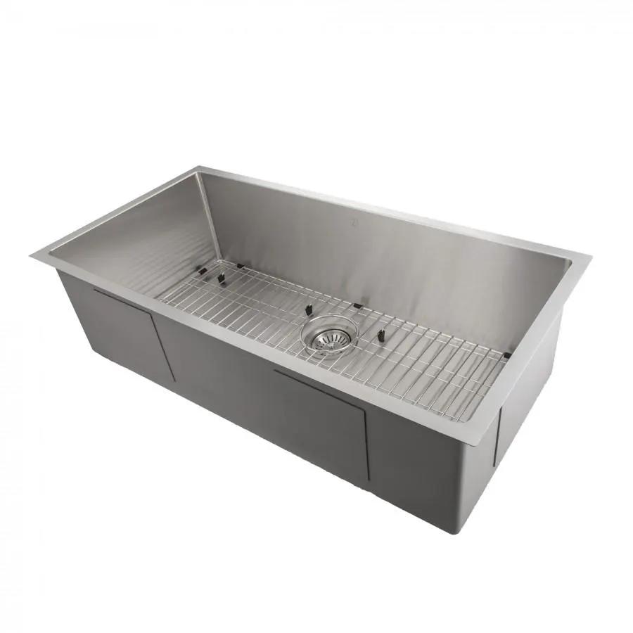 ZLINE 33" Undermount Single Bowl Sink in Stainless Steel, SRS-33 by Farmhouse Kitchen and Bath