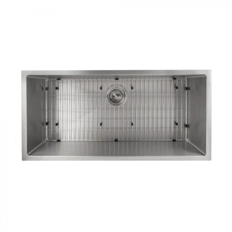 ZLINE 33" Undermount Single Bowl Sink in Stainless Steel, SRS-33 by Farmhouse Kitchen and Bath