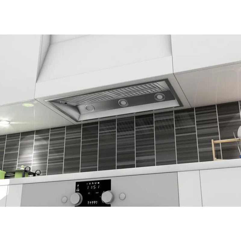 ZLINE 34" Indoor/Outdoor Stainless Steel RangeHood Insert, 698-304-34 by Farmhouse Kitchen and Bath