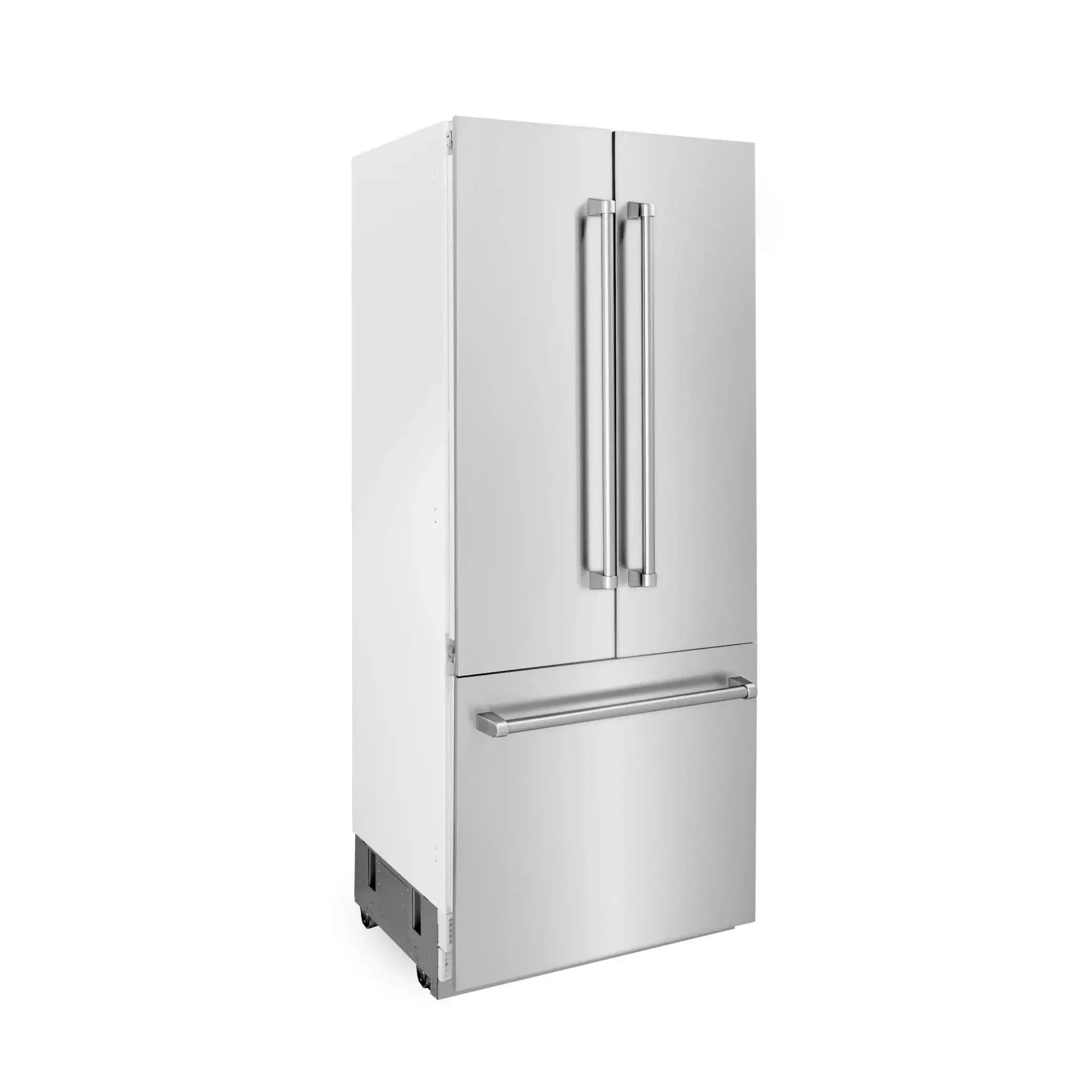 ZLINE 36" 19.6 cu. ft. Built-In 3-Door French Door Refrigerator with Internal Water and Ice Dispenser in Stainless Steel RBIV-304-36 by Farmhouse Kitchen and Bath