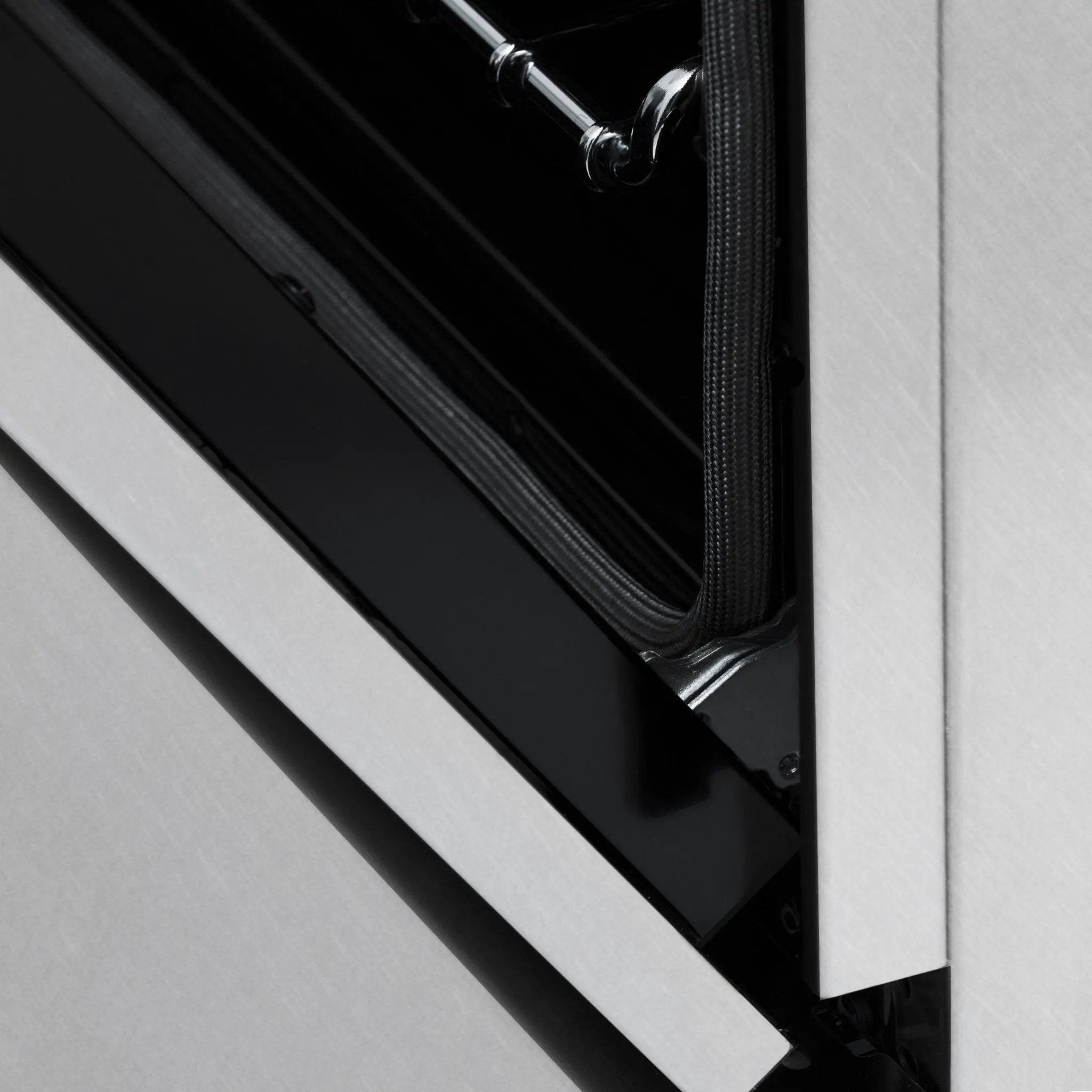 ZLINE 36" Autograph Dual Fuel Range, DuraSnow, Black, RASZ-SN-36-MB by Farmhouse Kitchen and Bath