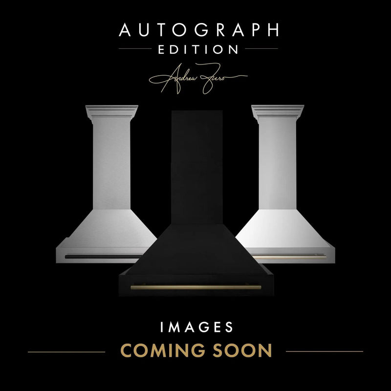 ZLINE 36" Autograph DuraSnow White Range Hood 8654SNZ-WM36-MB by Farmhouse Kitchen and Bath