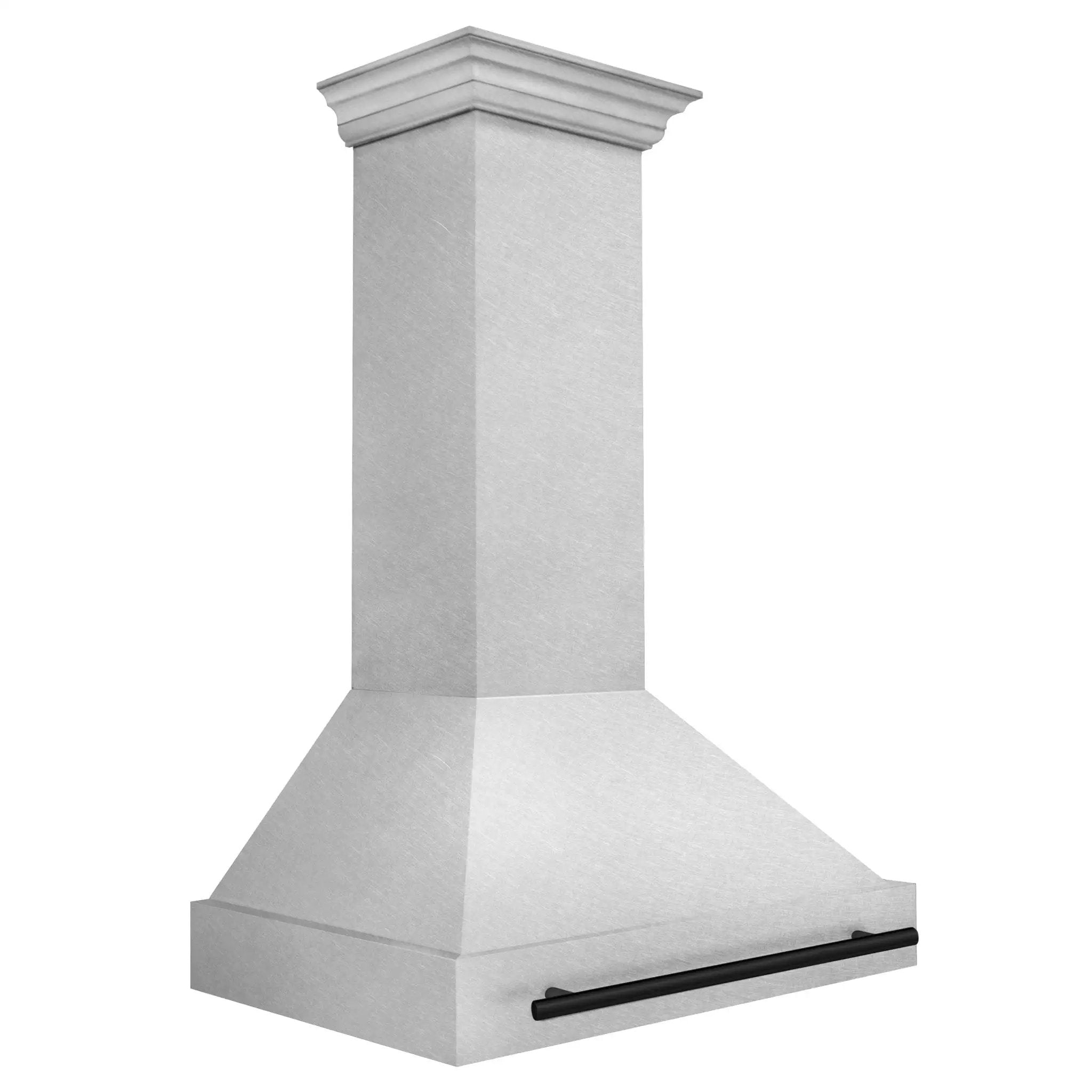 ZLINE 36" Autograph Edition DuraSnow Wall Range Hood 8654SNZ-36-MB by Farmhouse Kitchen and Bath