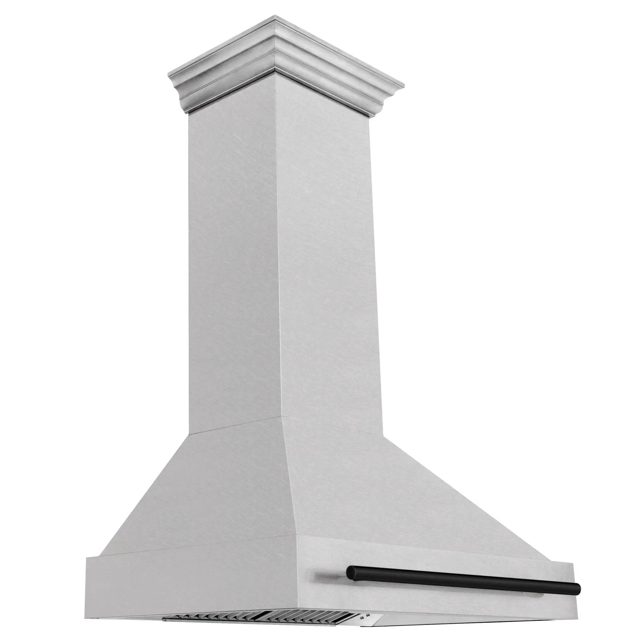 ZLINE 36" Autograph Edition DuraSnow Wall Range Hood 8654SNZ-36-MB by Farmhouse Kitchen and Bath