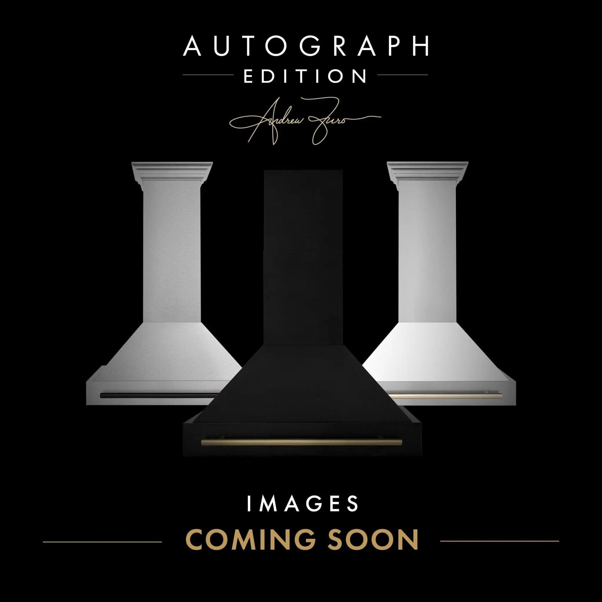 ZLINE 36" Autograph Edition DuraSnow Wall Range Hood 8654SNZ-36-MB by Farmhouse Kitchen and Bath