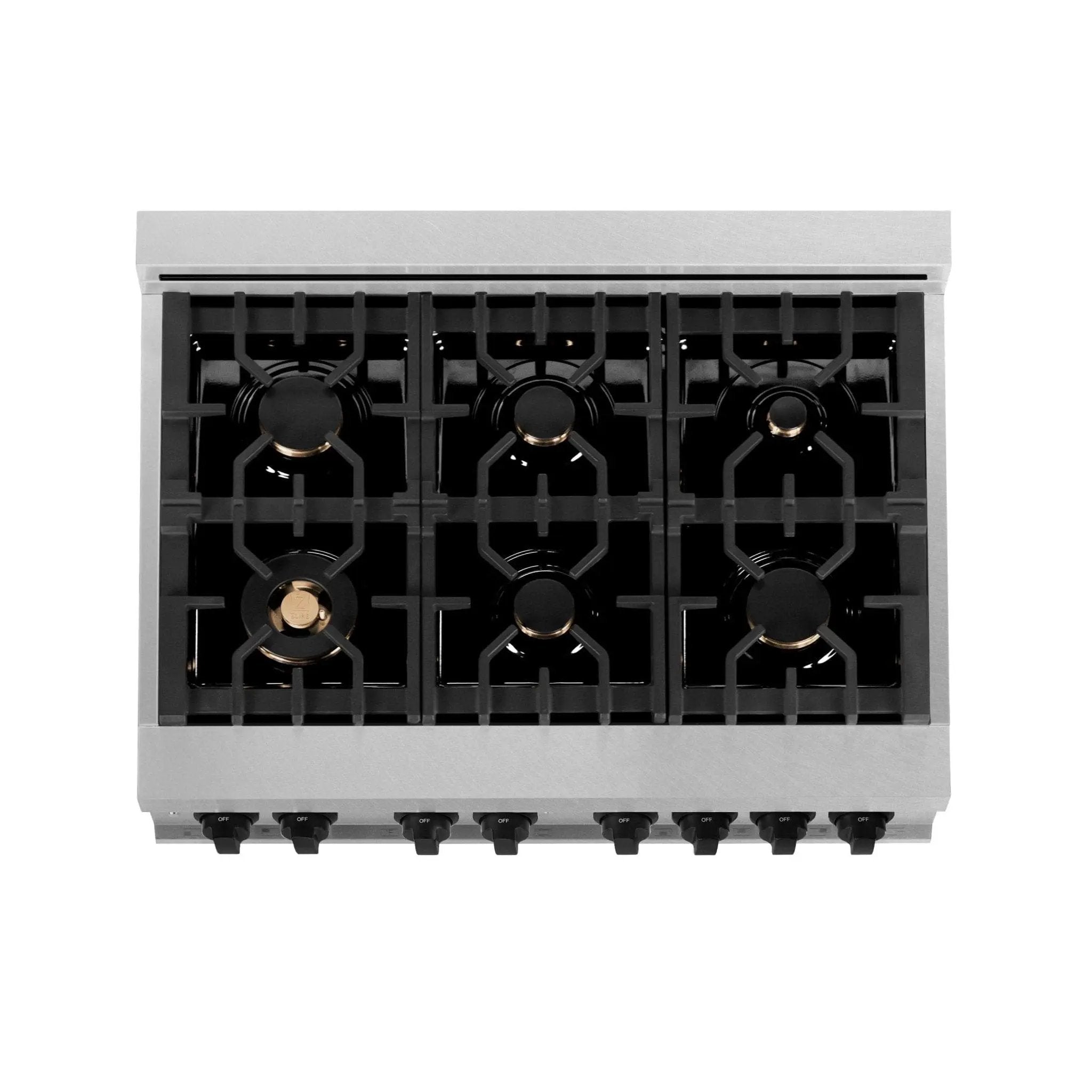 ZLINE 36" Autograph, Range, Dual Fuel, White door, RASZ-WM-36-MB by Farmhouse Kitchen and Bath
