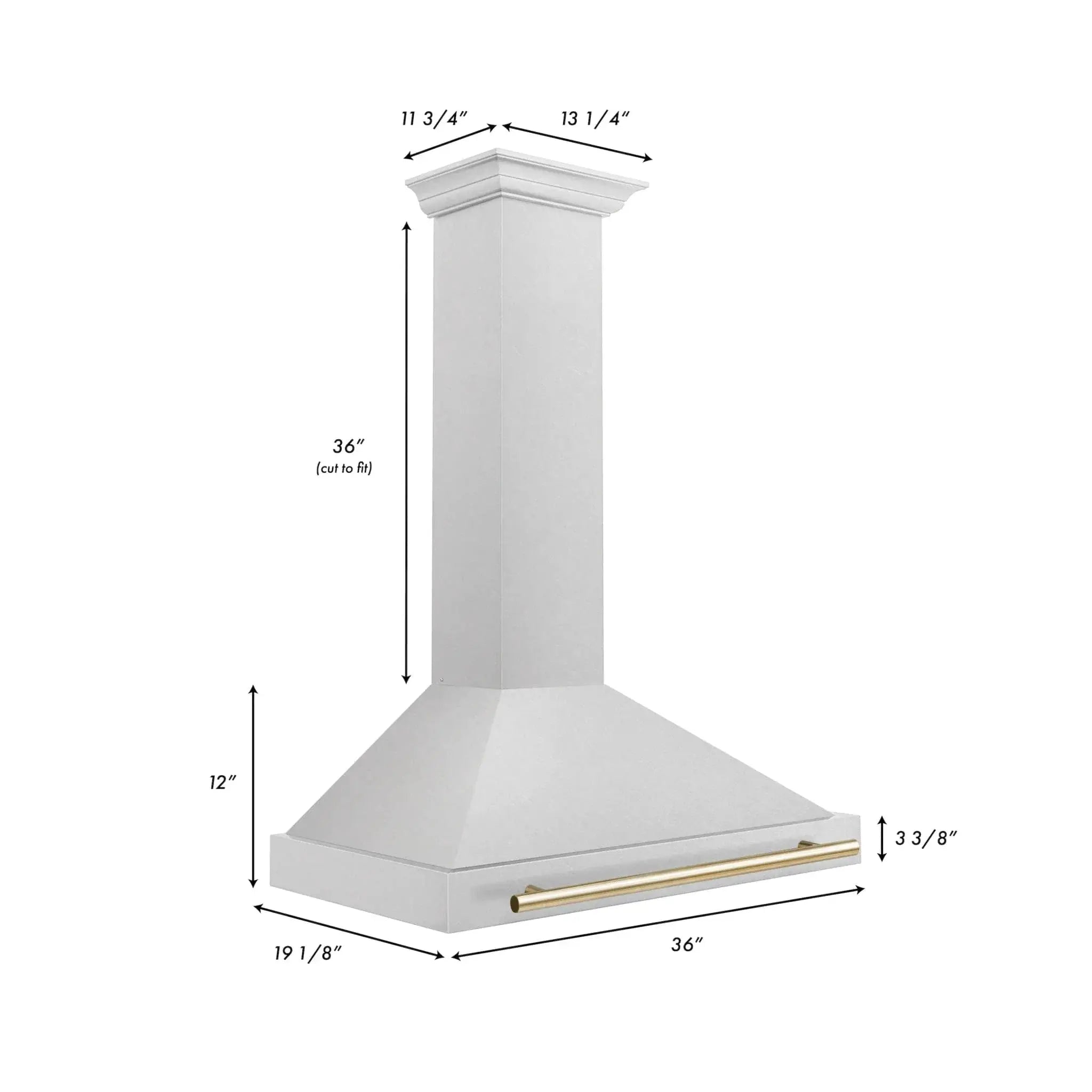 ZLINE 36" Autograph Stainless Wall Range Hood KB4SNZ-36-G by Farmhouse Kitchen and Bath