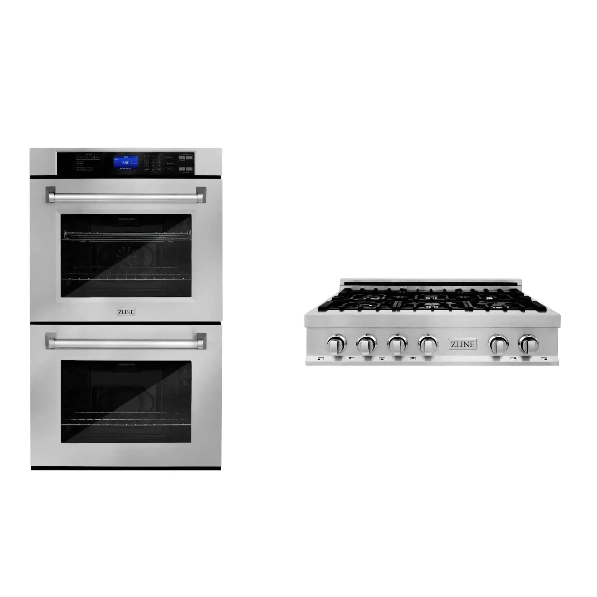 ZLINE 36" Bundle Range Top RT36 & Wall Oven AWD-30, 2KP-RTAWD36 by Farmhouse Kitchen and Bath